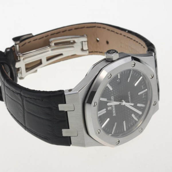 reloj audemars piguet royal negro piel