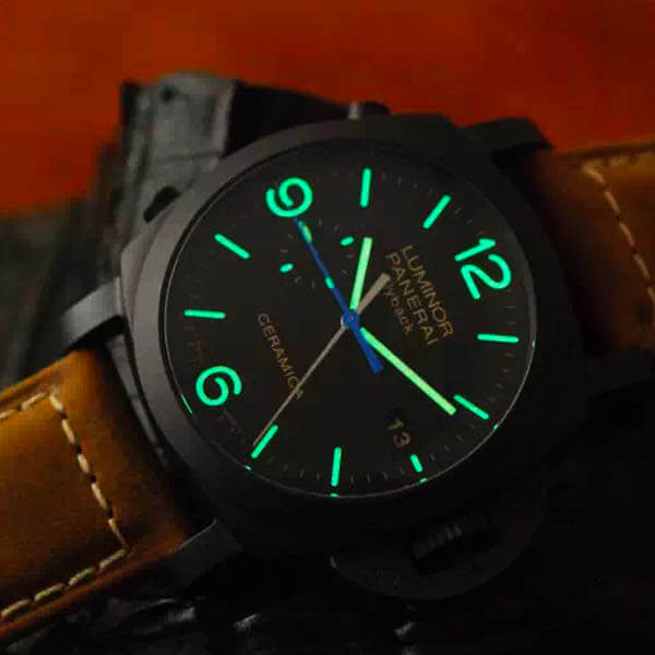 reloj luminor panerai chrono luz