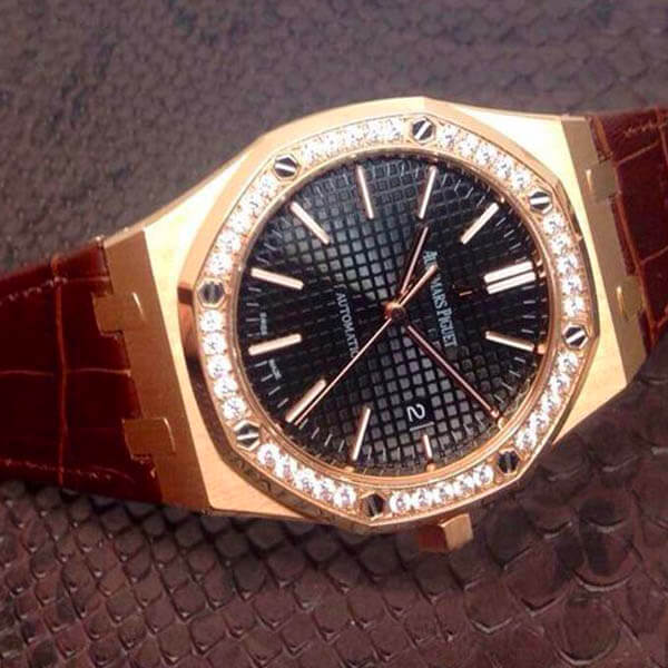 replica audemars piguet royal diamantes piel