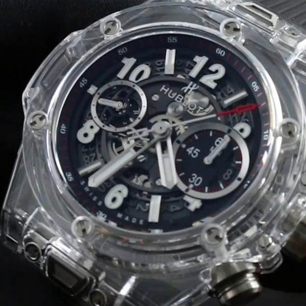 replica hublot magic sapphire detalle