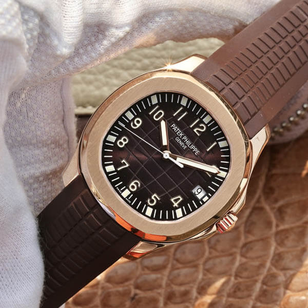 Réplica Patek Philippe Aquanaut Oro frontal