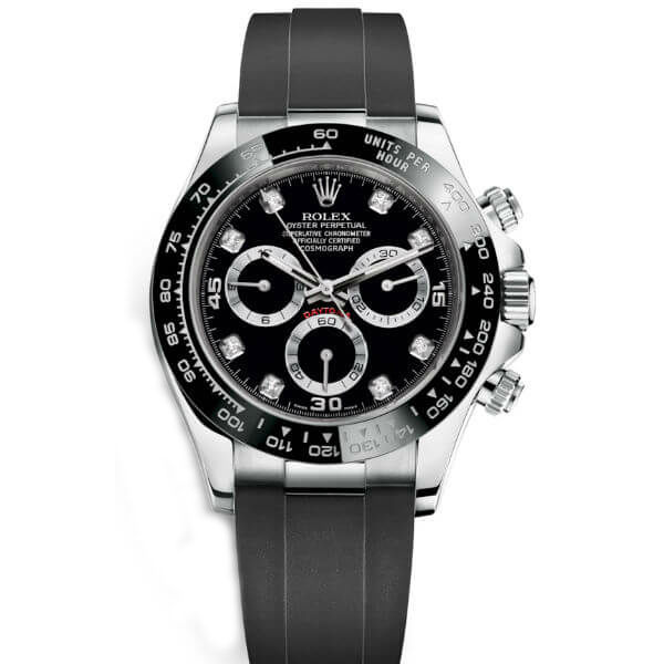 Reloj Daytona Negro Dial Diamantes