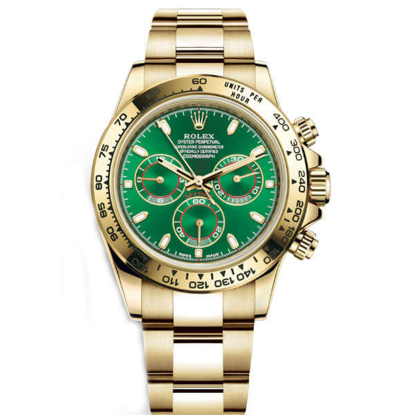 Reloj Daytona Oro Dial Verde Clon